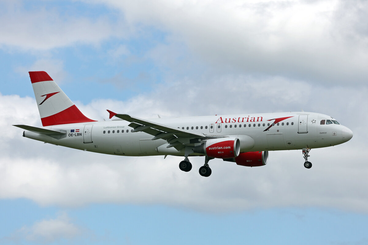 Austrian Airlines, OE-LBN, Airbus A320-214, msn: 768,  Osttirol , 15.Juni 2024, ZRH Zürich, Switzerland.