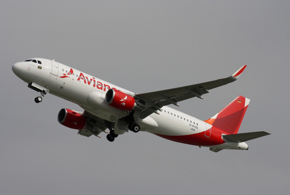 Avianca Brasil,D-AVVQ,Reg.PR-OCN,(c/n 6598),Airbus A320-214(SL),08.05.2015,XFW-EDHI,Hamburg-Finkenwerder,Germany(F1)