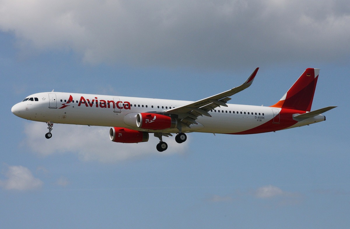 Avianca,D-AVXK,Reg.N696AV,(c/n 6138),Airbus A321-231(SL),30.05.2014,HAM-EDDH,Hamburg,Germany(F1)