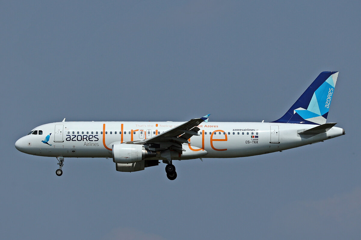 Azores Airlines, CS-TKK, Airbus A320-214,  Corvo , msn: 2390, 10.Juli 2024, MXP Milano Malpensa, Italy.