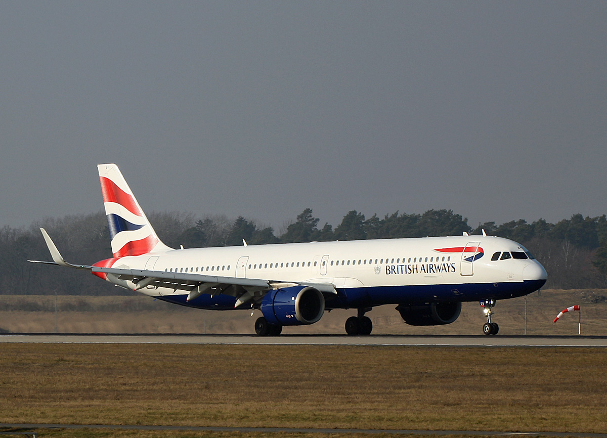 BBritish Airways, Airbus A 321-251NX, G-NEOV, BER, 09.02.2025