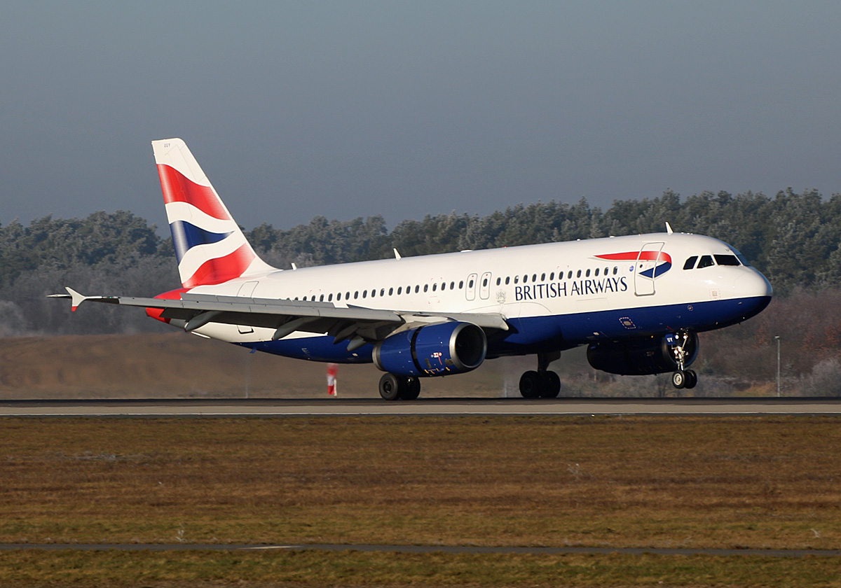 British Airways, Airbus A 320-232, G-EUUY, BER, 19.01.2025