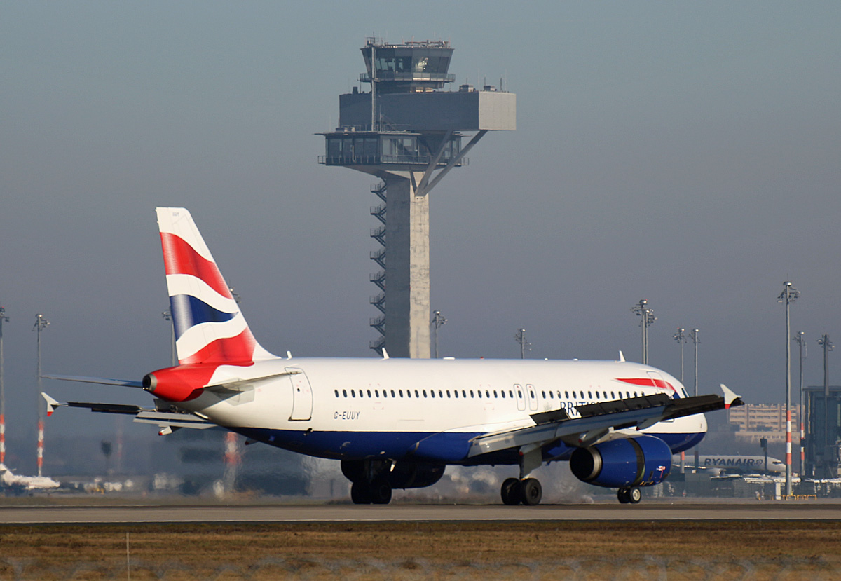 British Airways, Airbus A 320-232, G-EUUY, BER, 19.01.2025