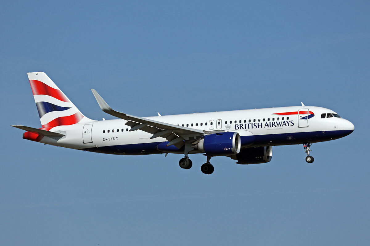 British Airways, G-TTNT, Airbus A320-251N, msn: 11092, 04.März 2025, ZRH Zürich, Switzerland.