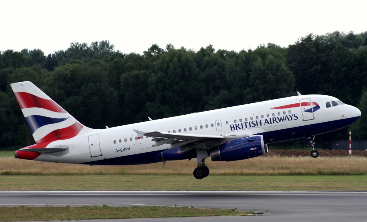 British Airways,G-EUPV,(c/n1423),Airbus A319-131,04.08.2013,HAM-EDDH,Hamburg,Germany