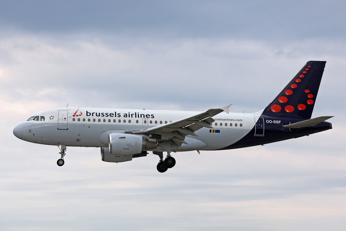 Brussels Airlines, OO-SSF, Airbus A319-111, man: 2763, 07.Juni 2024, ZRH Zürich, Switzerland.