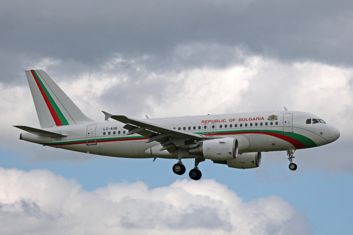 Bulgaria Goverment, LZ-AOB, Airbus A319-112, msn: 3188, 15.Juni 2024, ZRH Zürich, Switzerland.