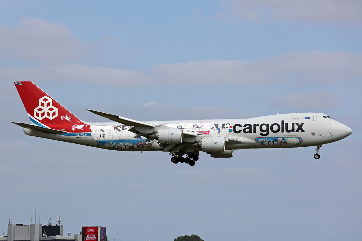 Cargolux, LX-VCM, Boeing B747-8R7F, msn: 61169/1522, 18.Mai 2023, AMS Amsterdam, Niederlande