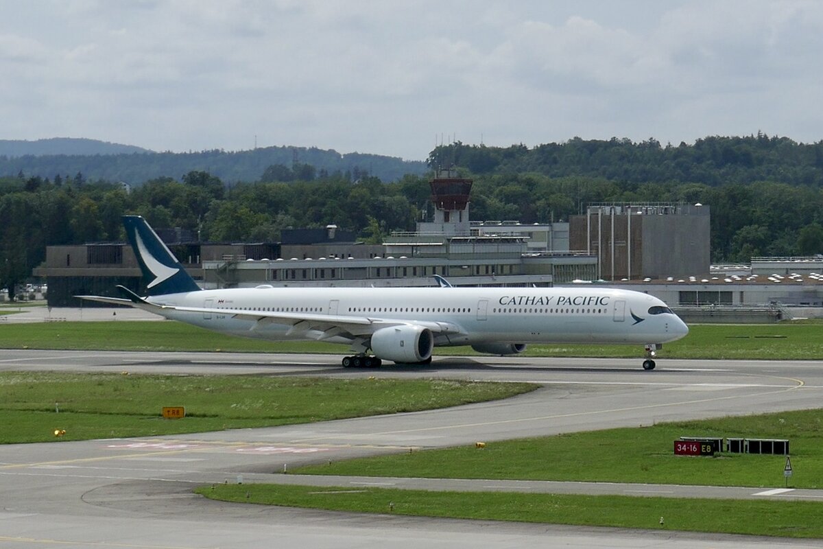 Cathay Pacific, A350-1000, B-LXK, 4.8.24, Zürich.