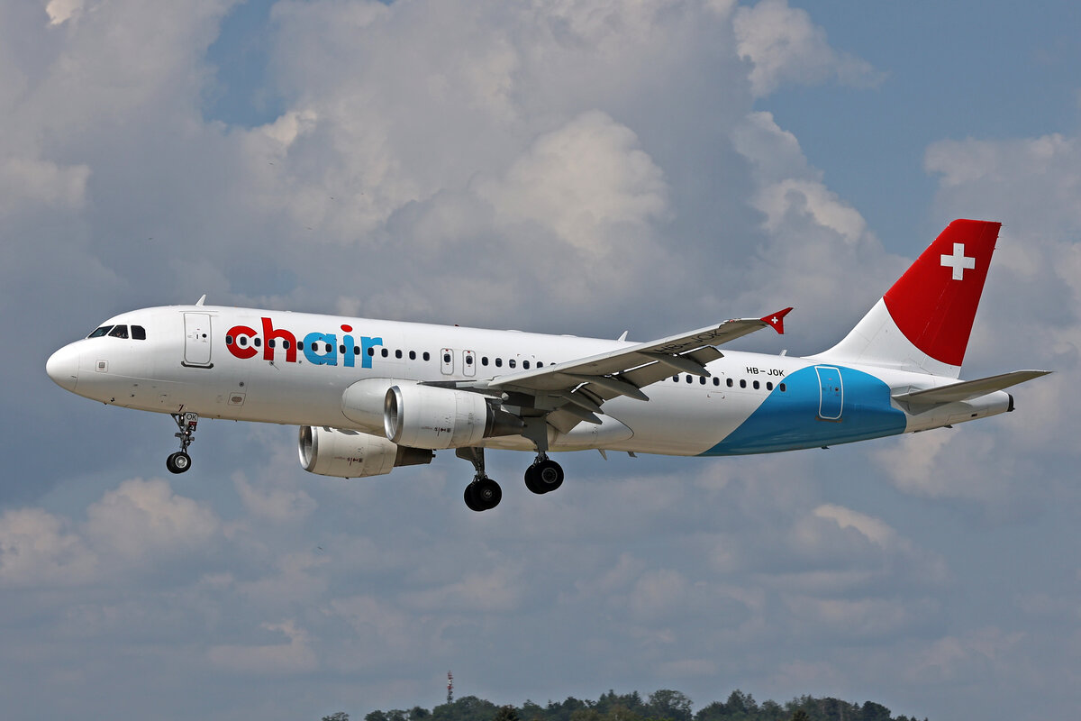 Chair Airlines, HB-JOK, Airbus A320-214, msn: 3923, 13.Juni 2024, ZRH Zürich, Switzerland.