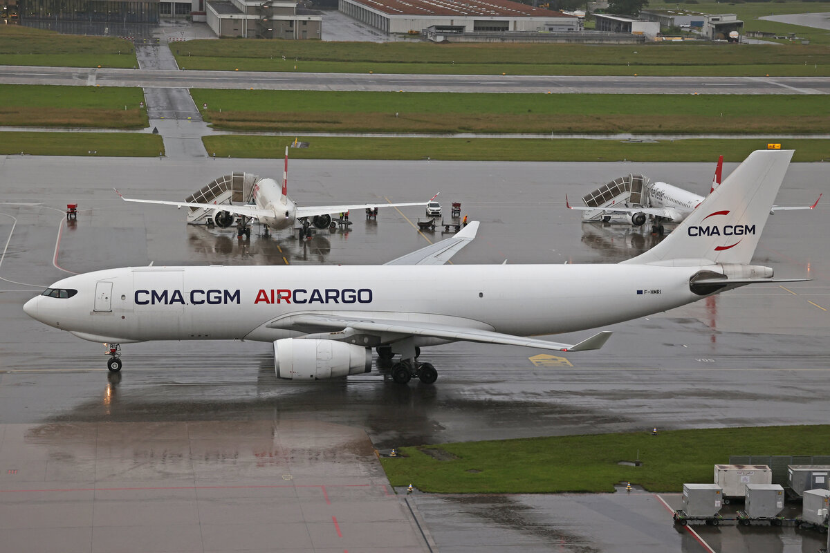 CMA CGM Air Cargo, F-HMRI, Airbus A330-243F, msn: 1584, 15.Juni 2024, ZRH Zürich, Switzerland.