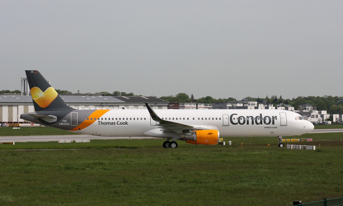 Condor,D-AVXP,Reg.D-AIAH,(c/n 6615),Airbus A321-211(SL),11.05.2015,XFW-EDHI,Hamburg-Finkenwerder,Germany