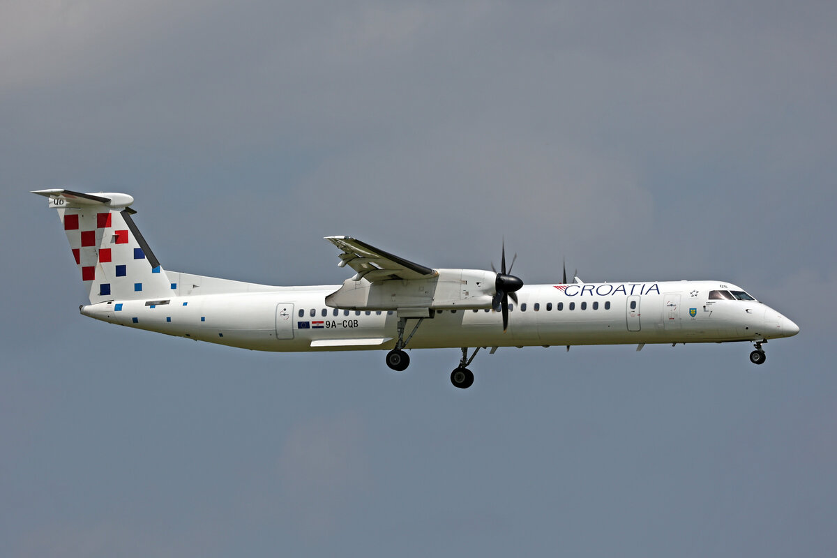 Croatia Airlines, 9A-CQB, Bombardier DHC 8-402, msn: 4211,  Lika , 07.Juni 2024, ZRH Zürich, Switzerland.