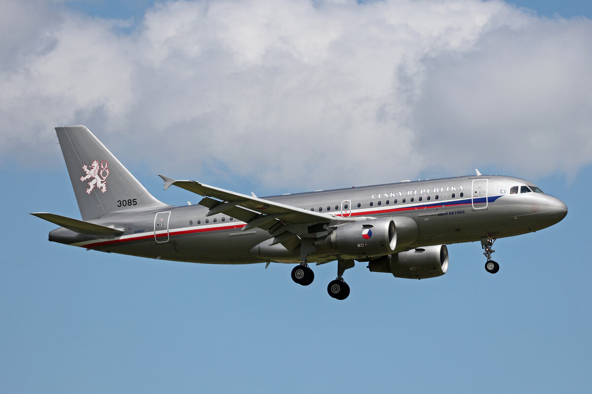 Czech Air Force, 3085, Airbus A319-115X (CJ), msn: 3085, 15.Juni 2024, ZRH Zürich, Switzerland.