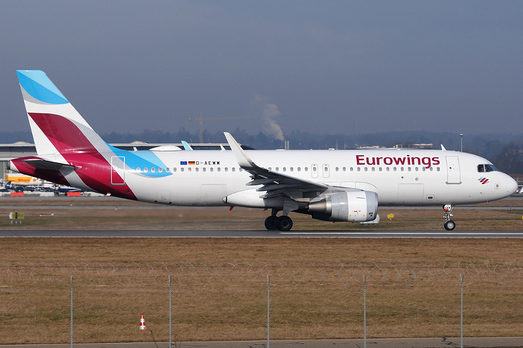 D-AEWW Airbus A320-214 26.01.2020