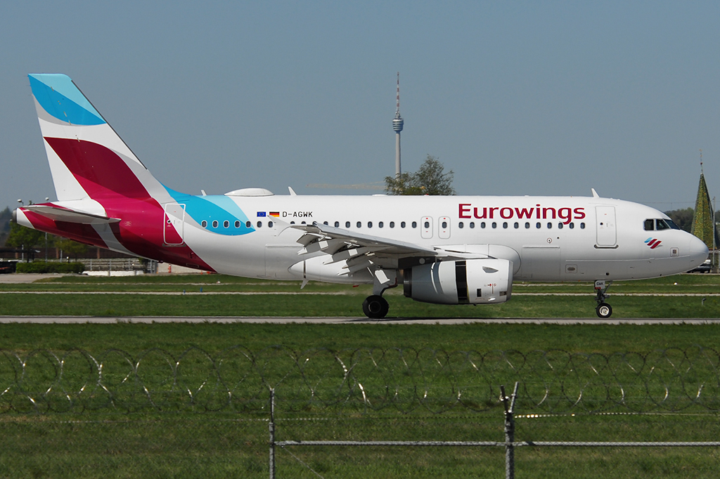 D-AGWK Airbus A319-132 21.04.2019