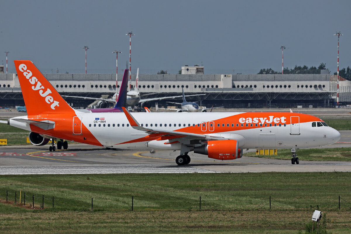 easyJet Europe, OE-INH, Airbus A320-214, msn: 7904, 10.Juli 2024, MXP Milano Malpensa, Italy.