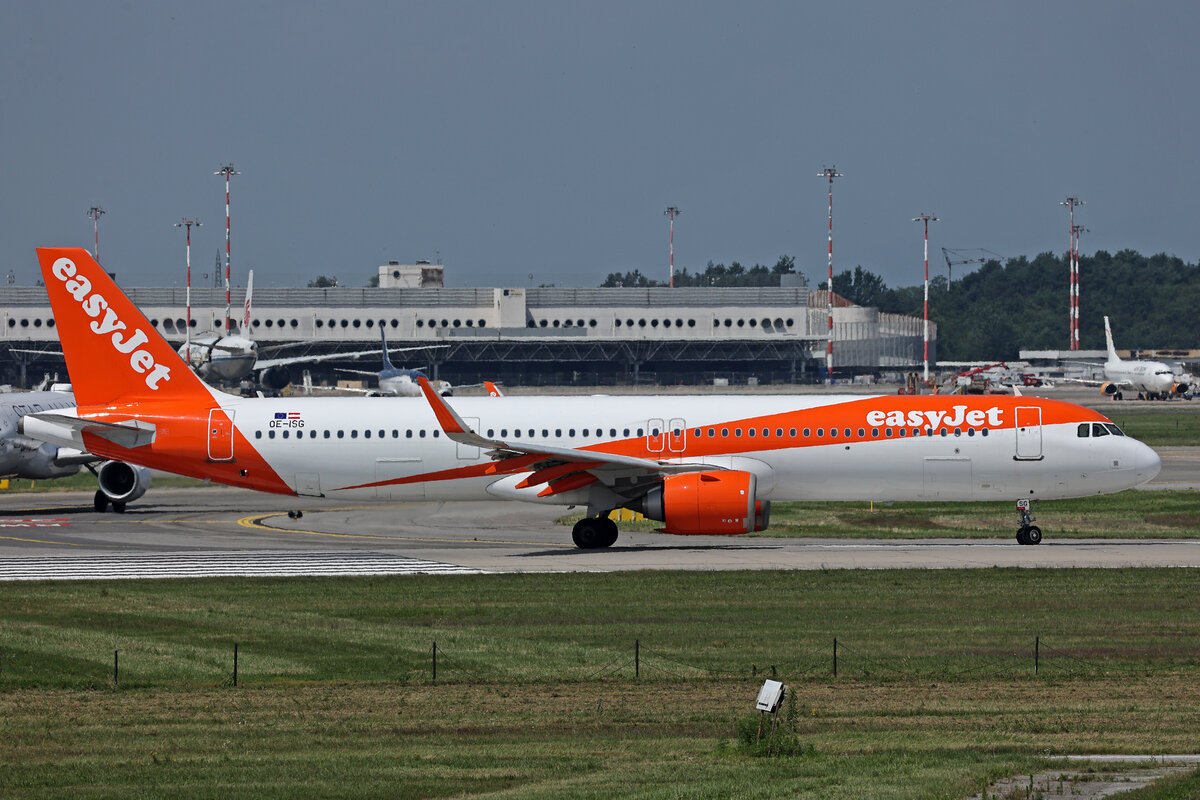 easyJet Europe, OE-ISG, Airbus A321-251NX, msn: 10048, 10.Juli 2024, MXP Milano Malpensa, Italy.