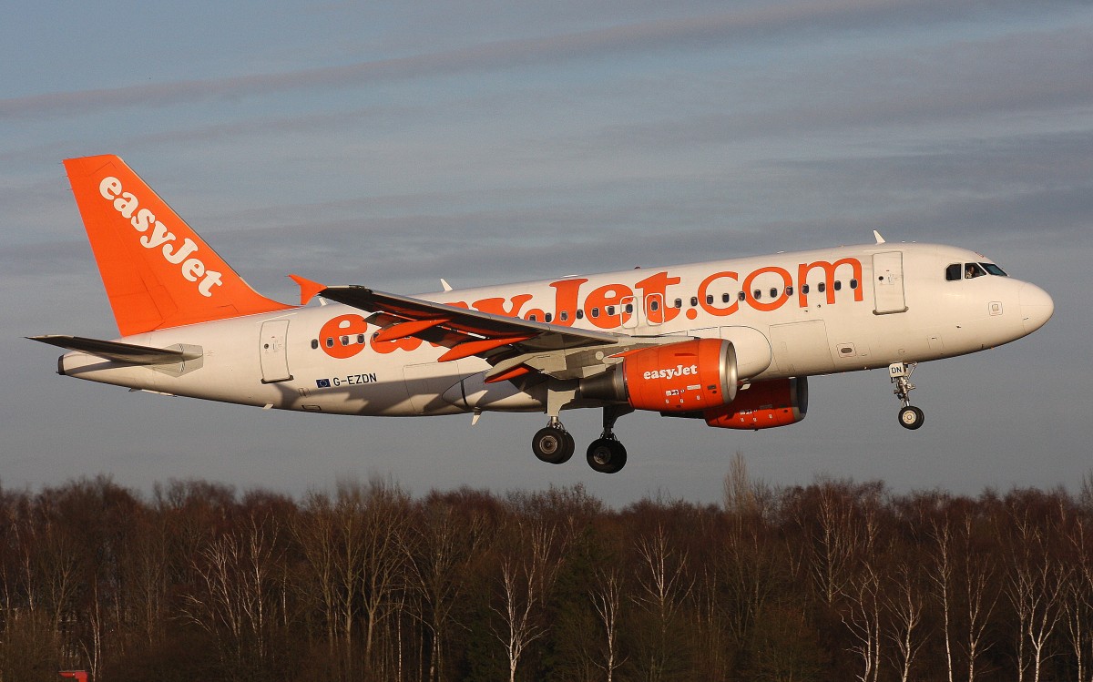 EasyJet,G-EZDN,(c/n3608),Airbus A319-111,02.02.2014,HAM-EDDH,Hamburg,Germany