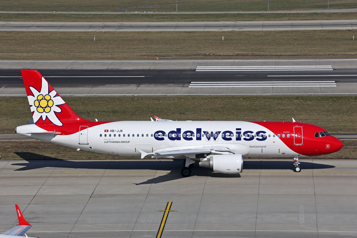 Edelweiss Air, HB-JJK, Airbus A320-214, msn: 1692,  Sorebois , 21.Februar 2025, ZRH Zürich, Switzerland.