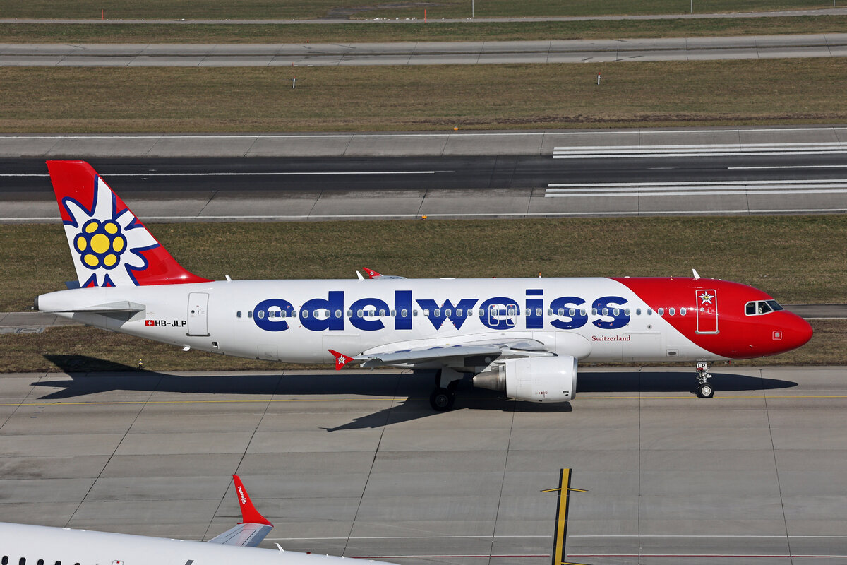 Edelweiss Air, HB-JLP, Airbus A320-214, msn: 4618,  Elm , 21.Februar 2025, ZRH Zürich, Switzerland.