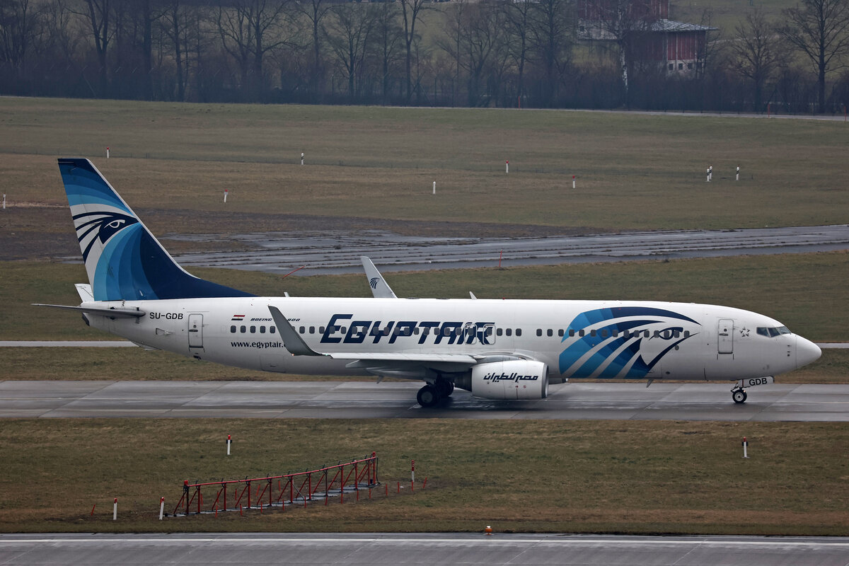 Egypt Air, SU-GDB, Boeing B737-866, msn: 35567/3017, 22.Januar 2025, ZRH Zürich, Switzerland.