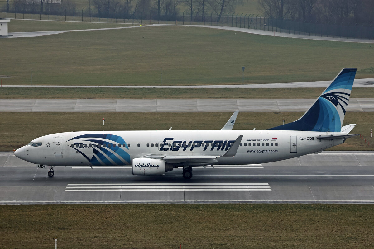 Egypt Air, SU-GDB, Boeing B737-866, msn: 35567/3017, 22.Januar 2025, ZRH Zürich, Switzerland.