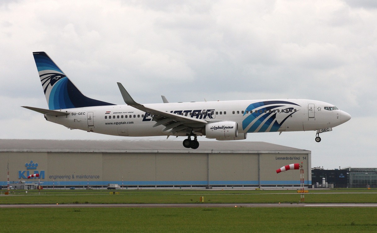 Egyptair,SU-GEC,(c/n 40801),Boeing 737-866(WL),16.08.2014,AMS-EHAM,Amsterdam-Schiphol,Niederlande