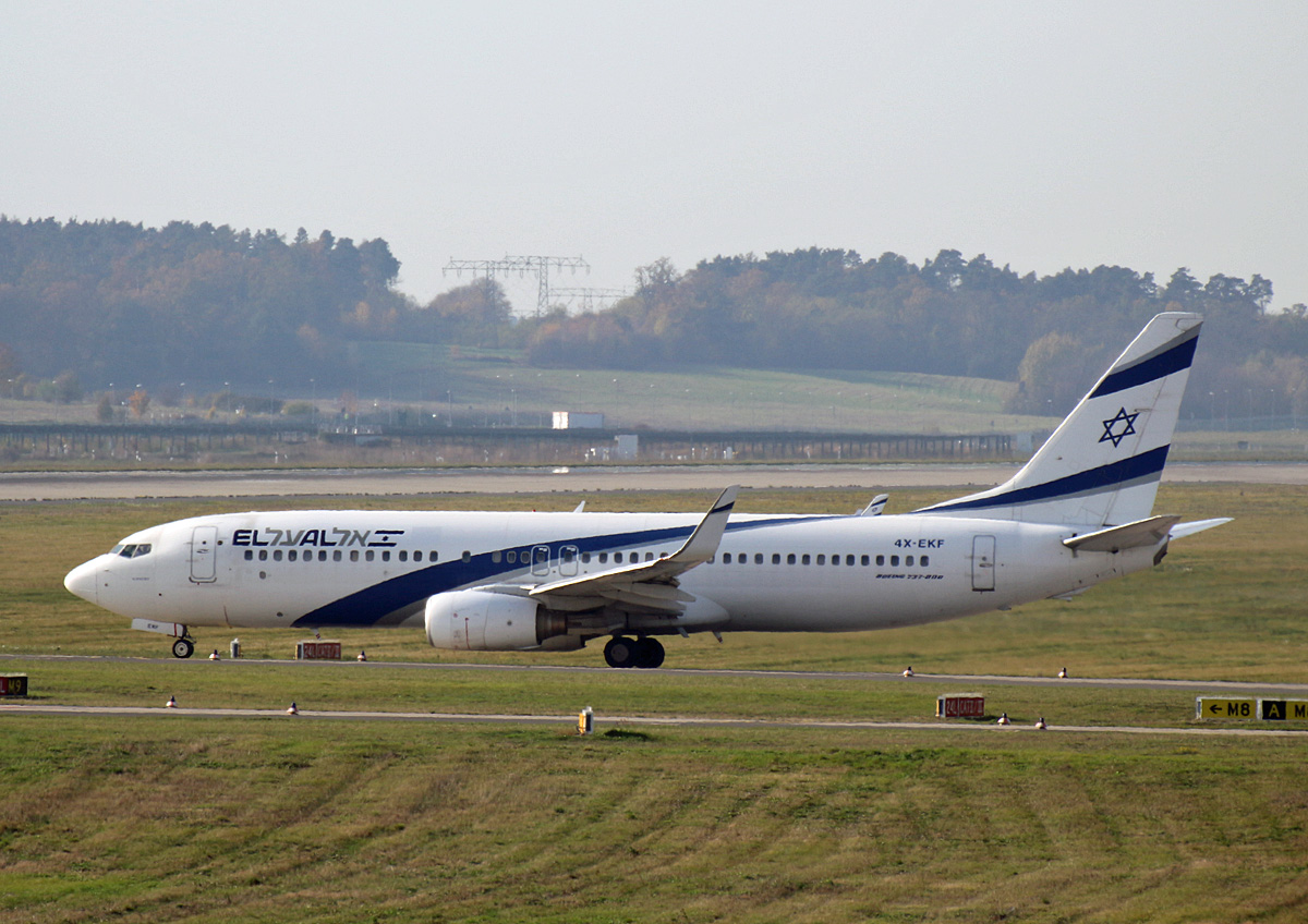 EL AL, Boeing B 737-8HX, 4X-EKF, BER, 03.11.2024