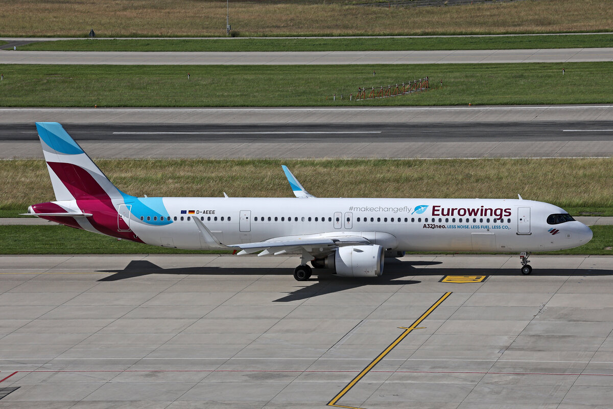 Eurowings, D-AEEE, Airbus A321-251NX, msn: 11696, 16.Juni 2024, ZRH Zürich, Switzerland.