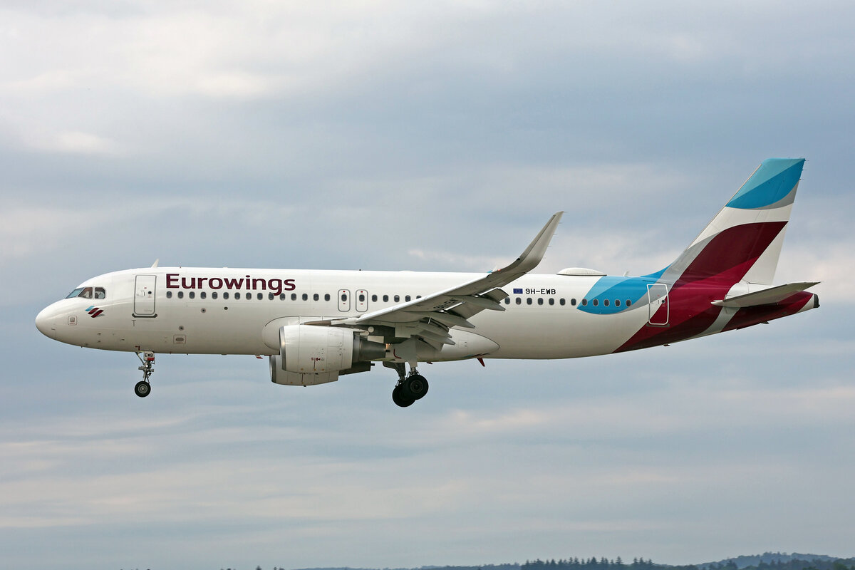 Eurowings Europe Malta, 9H-EWB, Airbus A320-214, msn: 6992, 07.Juni 2024, ZRH Zürich, Switzerland.