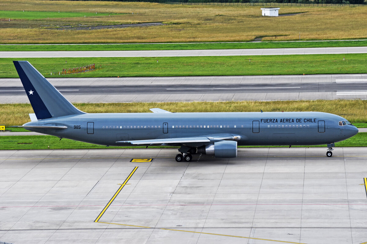 Fuerza Aerea de Chile, 985, Boeing B767-3YOER, msn: 26205/474, 16.Juni 2024, ZRH Zürich, Switzerland.