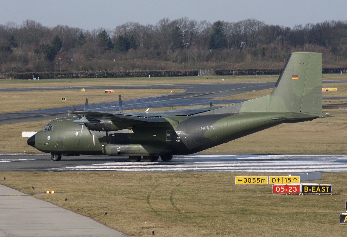 German Air Force,50+76,Transall C-160,28.02.2015,HAM-EDDH,Hamburg,Germany