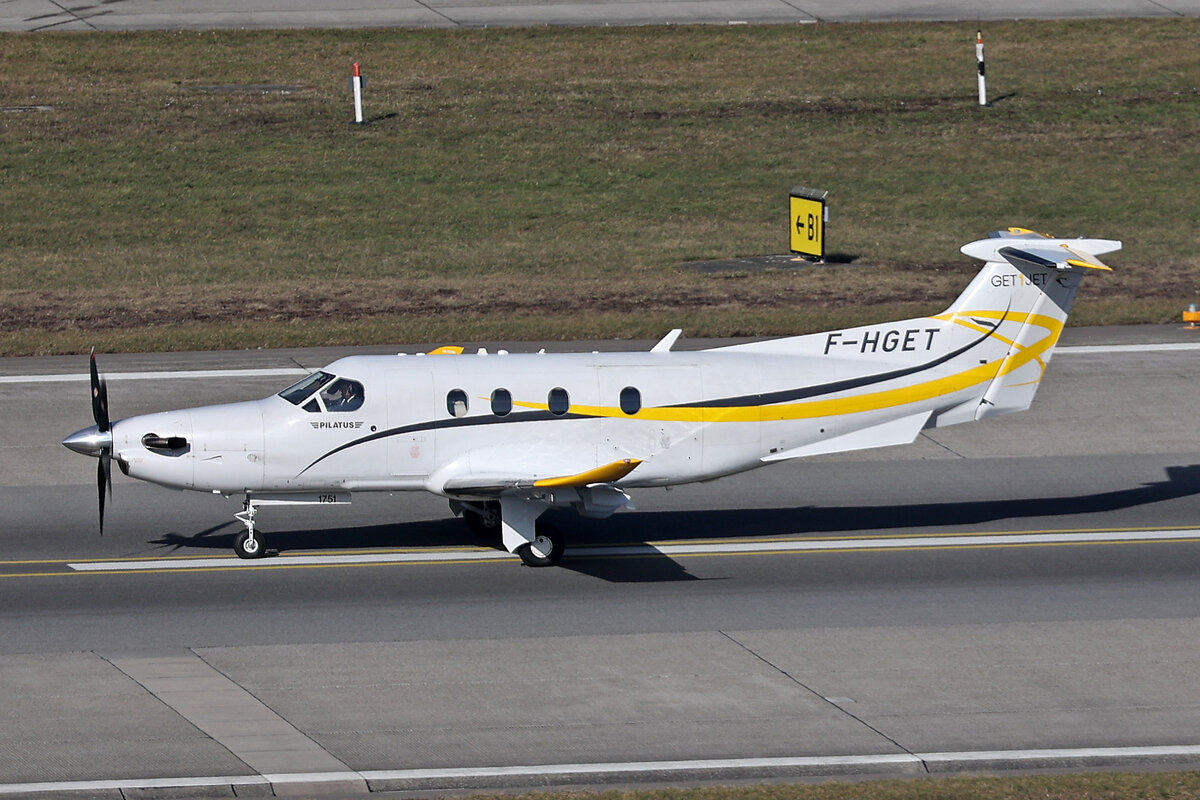 Getonejet, F-HGET, Pilatus PC-12/47E, msn: 1751, 21.Februar 2025, ZRH Zürich, Switzerland.