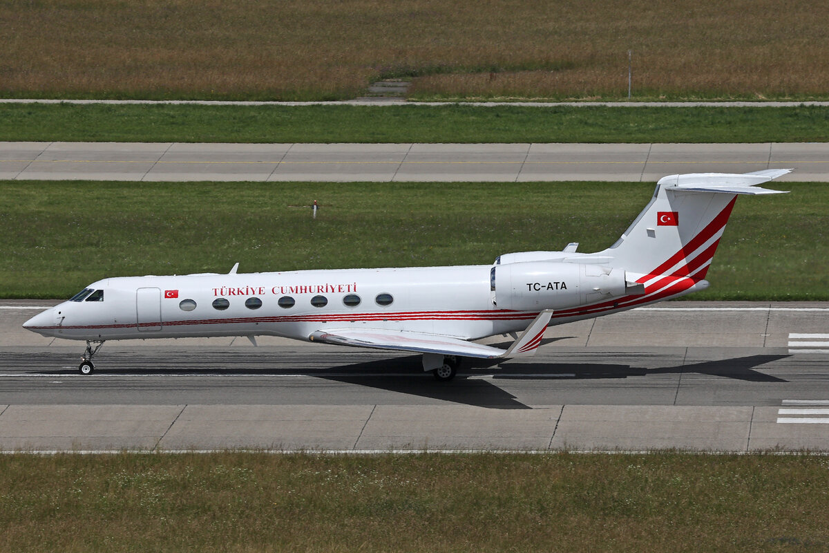 Government of Turkey, TC-ATA, Gulfstream G550, msn: 5346, 16.Juni 2024, ZRH Zürich, Switzerland.