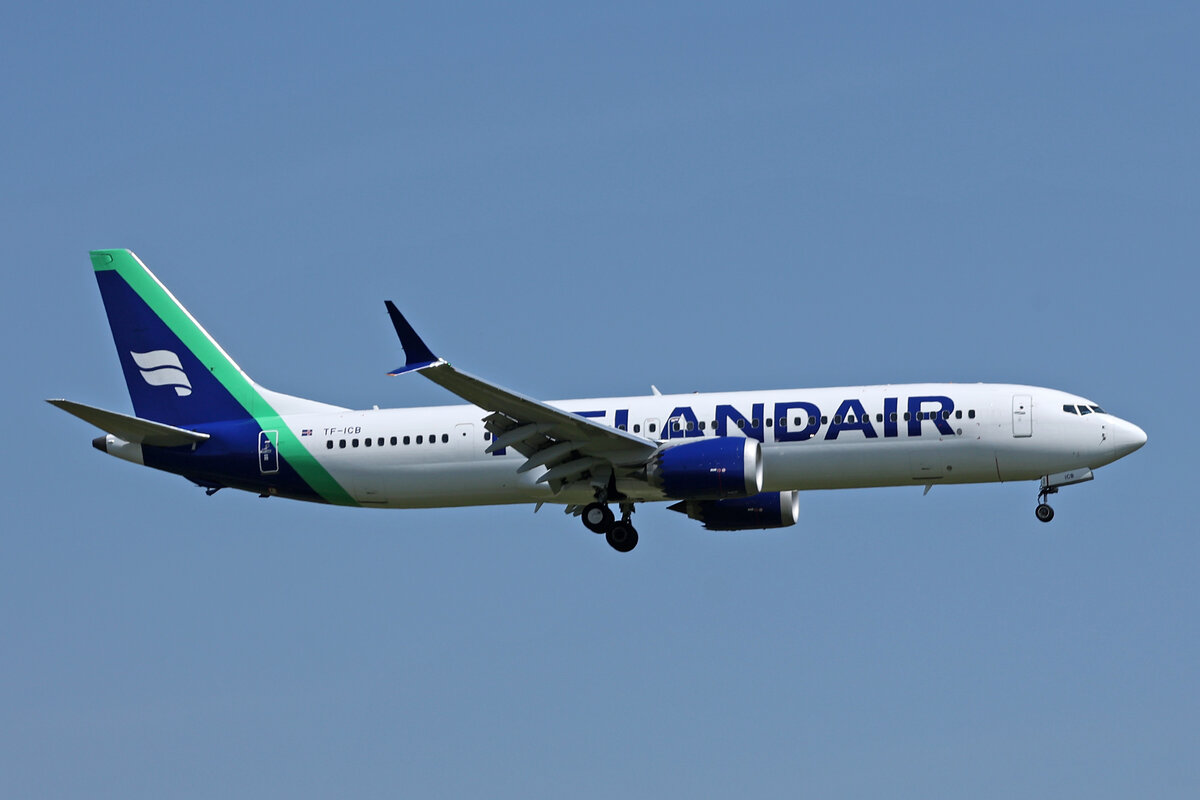 Icelandair, TF-ICB, Boeing B737-9MAX, msn: 44568/7425,  Langjökull , 23.August 2024, ZRH Zürich, Switzerland.