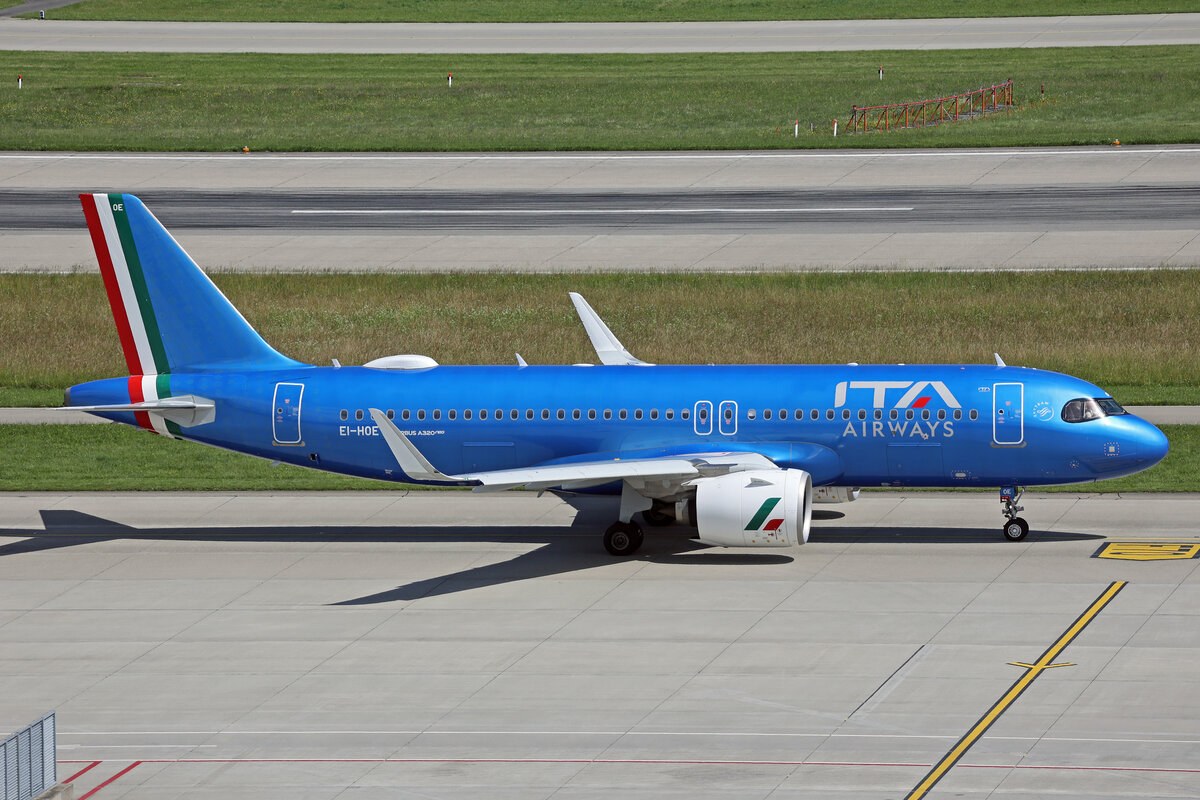 ITA Airways, EI-HOE, Airbus A320-272N, msn: 11647, 16.Juni 2024, ZRH Zürich, Switzerland.