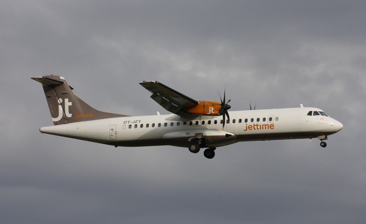 Jettime,OY-JZY,(c/n 540),ATR 72-500,04.08.2014,HAM-EDDH,Hamburg,Germany