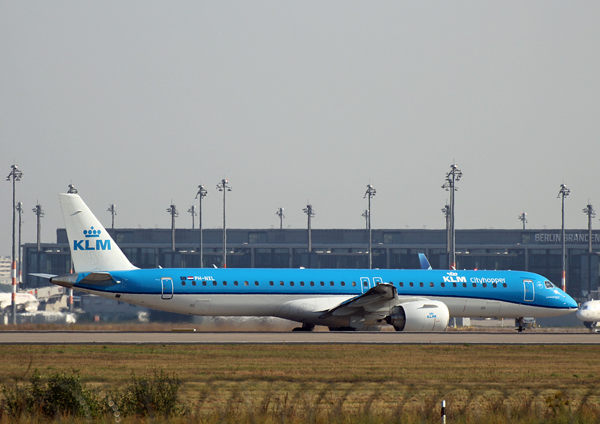 KLM-Cityhopper, ERJ-195 E2, PH-NXL, BER, 04.09.2024