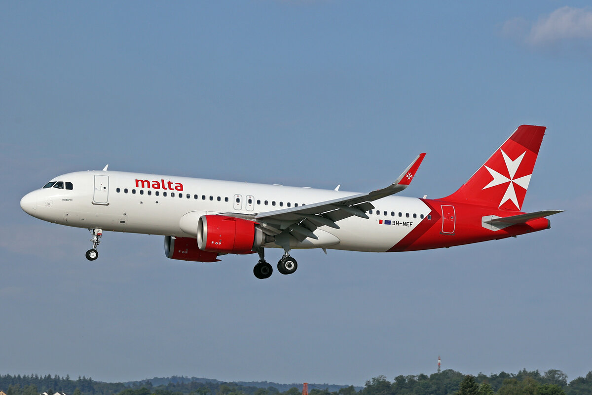 KM Malta Airlines, 9H-NEF, Airbus A320-251N, msn: 11518, 13.Juni 2024, ZRH Zürich, Switzerland.