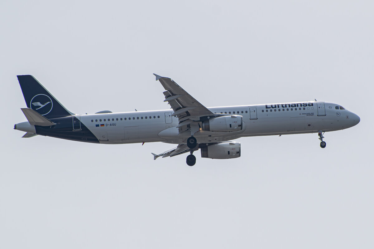 Lufthansa / Airbus A321-231 / D-AISU / Landeanflug Bremen / 31.07.2024 13:37 Uhr