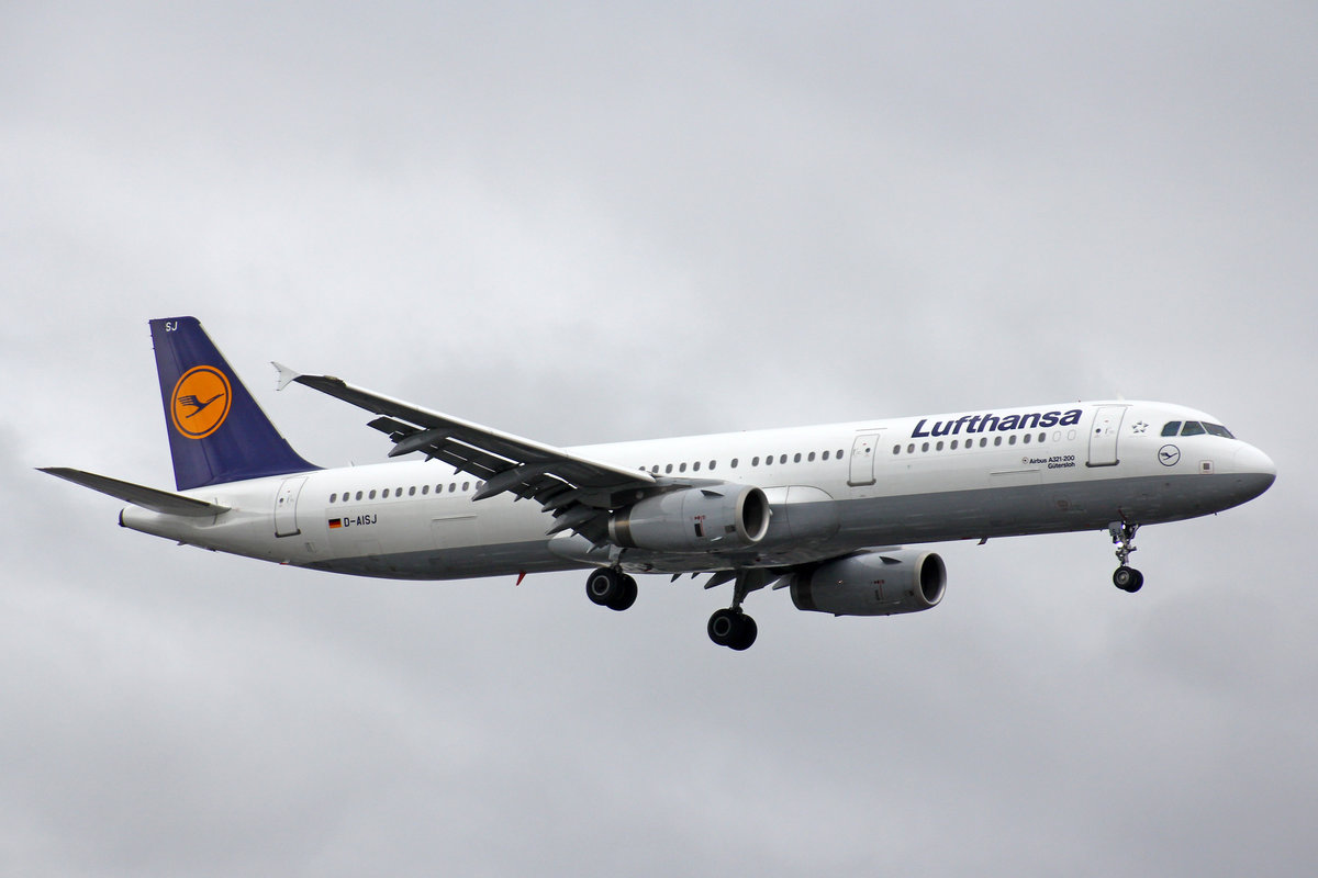 Lufthansa, D-AISJ, Airbus A321-231,  Gütersloh , 01.Juli 2016, LHR London Heathrow, United Kingdom.