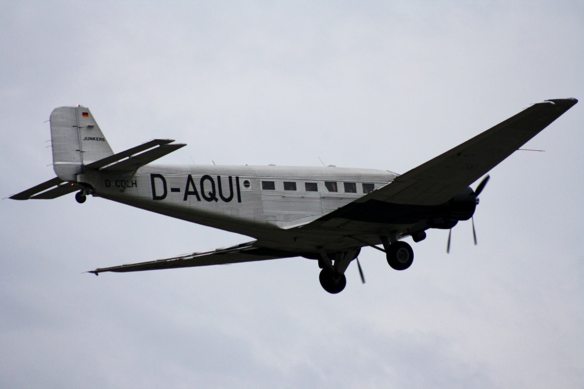 Lufthansa Traditionsflug,D-CDLH,Junkers JU52-3m,19.10.2013,HAM-EDDH,Hamburg,Germany