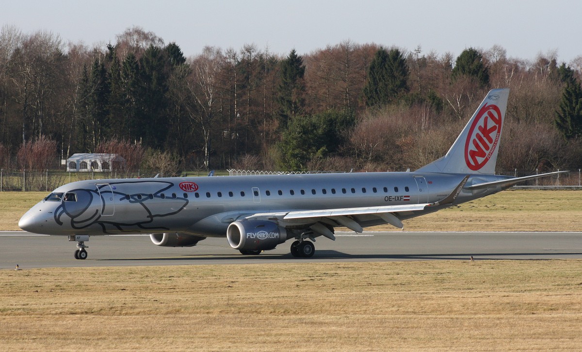 NIKI,OE-IXF,(c/n19000420),Embraer ERJ-190-100LR,23.02.2014,HAM-EDDH,Hamburg,Germany