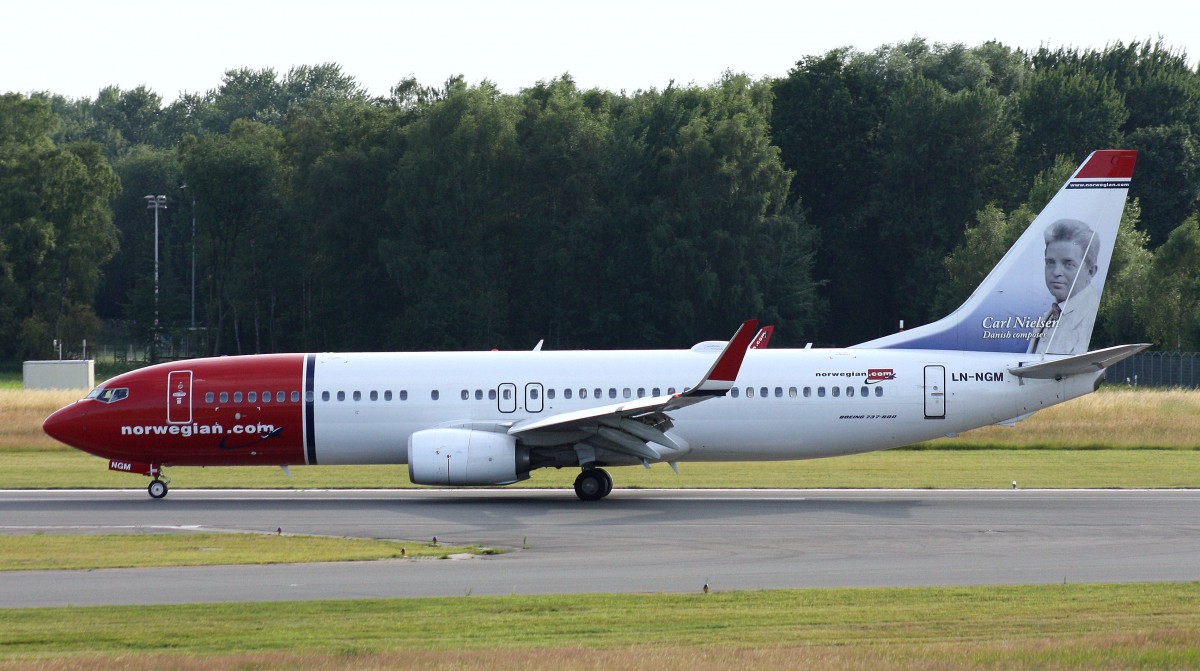 Norwegian,LN-NGM,(c/n 39024),Boeing 737-8JP(WL),06.07.2014,HAM-EDDH,Hamburg,Germany(Livery:Carl Nielsen)