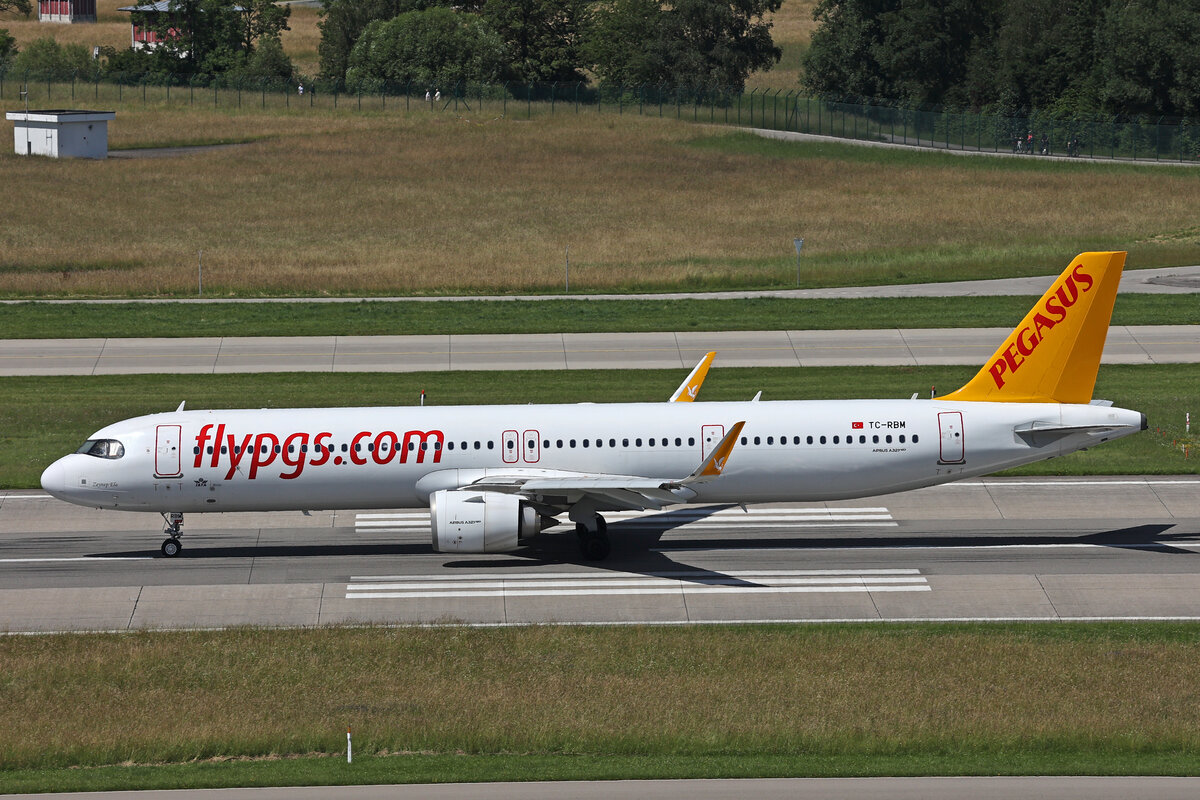 Pegasus Airlines, TC-RBM, Airbus A321-251NX, msn: 10739,  Zeynep Ela , 16.Juni 2024, ZRH Zürich, Switzerland.