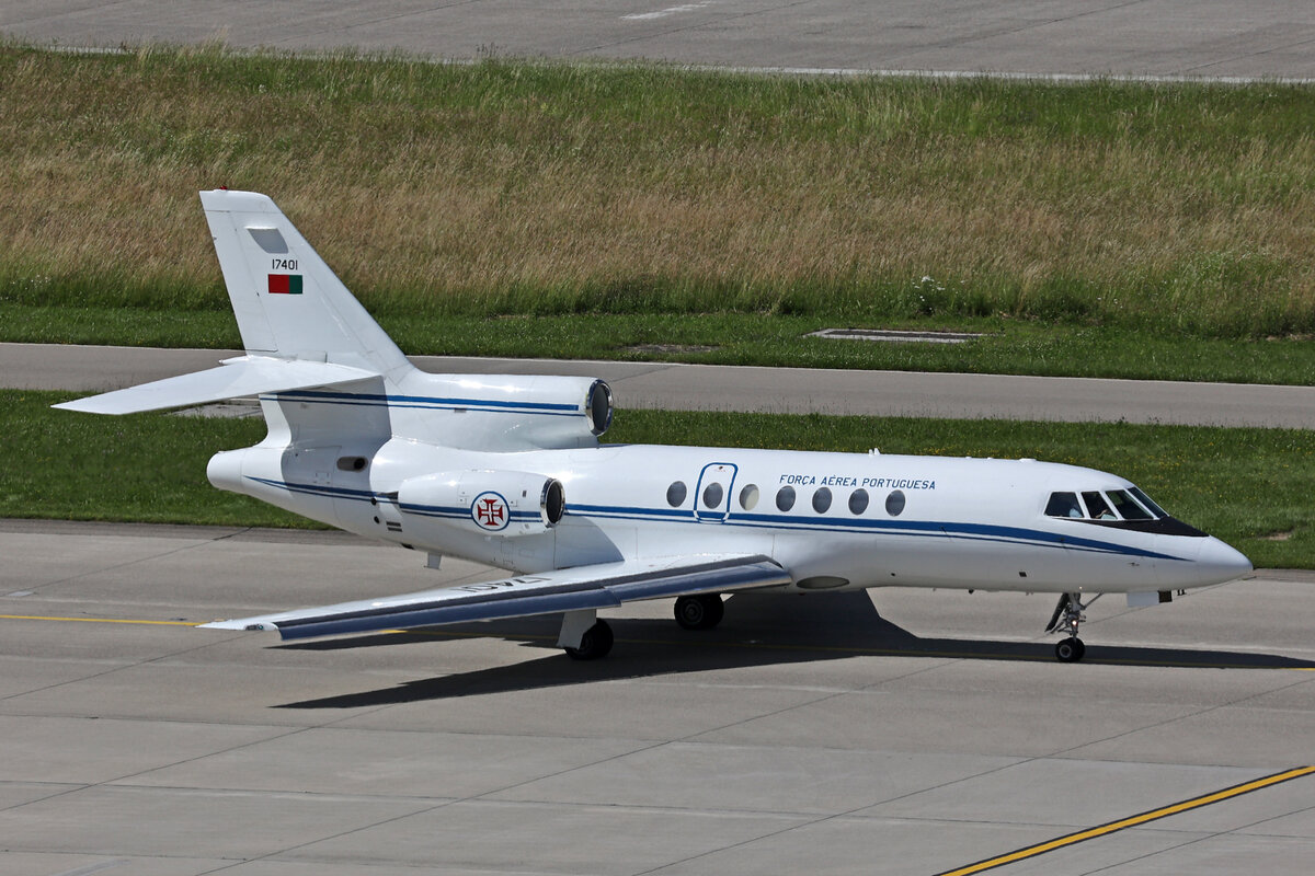 Portuguese Air Force, 17401, Dassault Falcon 50, msn: 195, 16.Juni 2024, ZRH Zürich, Switzerland.