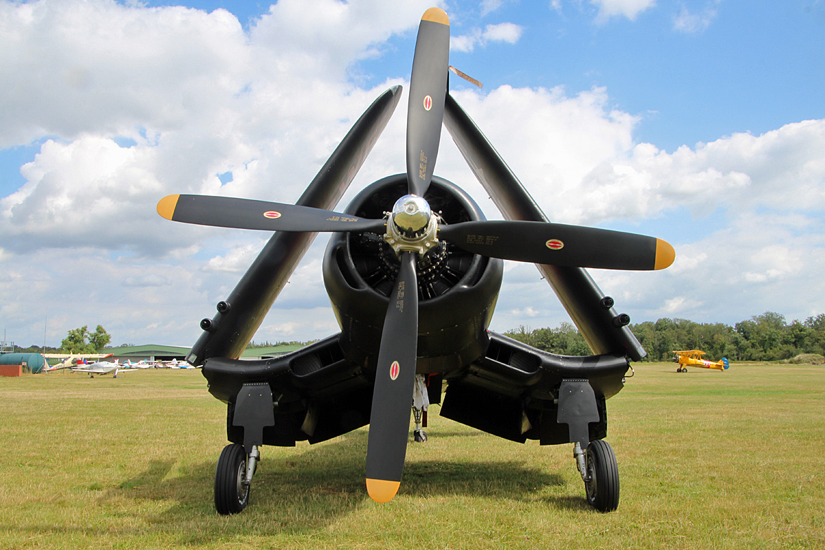 Private Chance-Vought F4U-5NL, D-FCOR, Flugplatz Bienenfarm, 05.07.2024