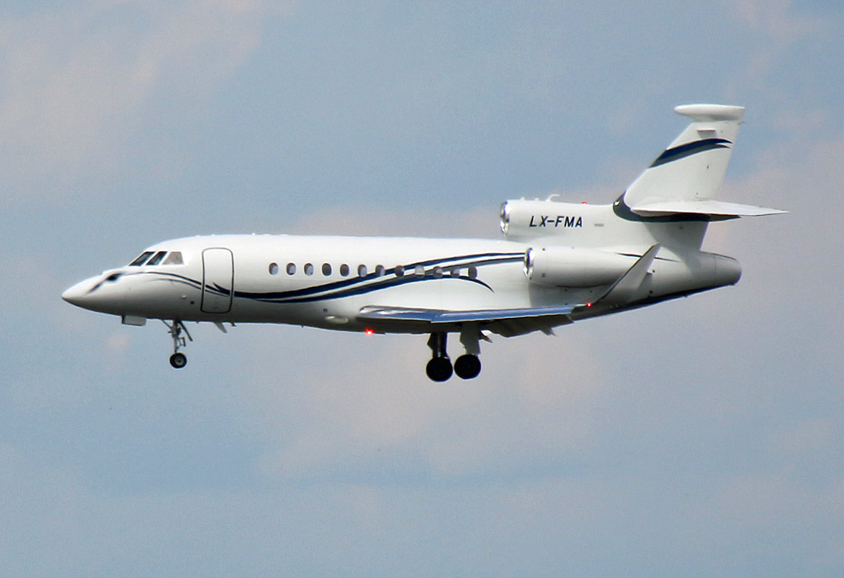 Private Dassault Falcon 900EX, LX-FMA, BER, 14.07.2024