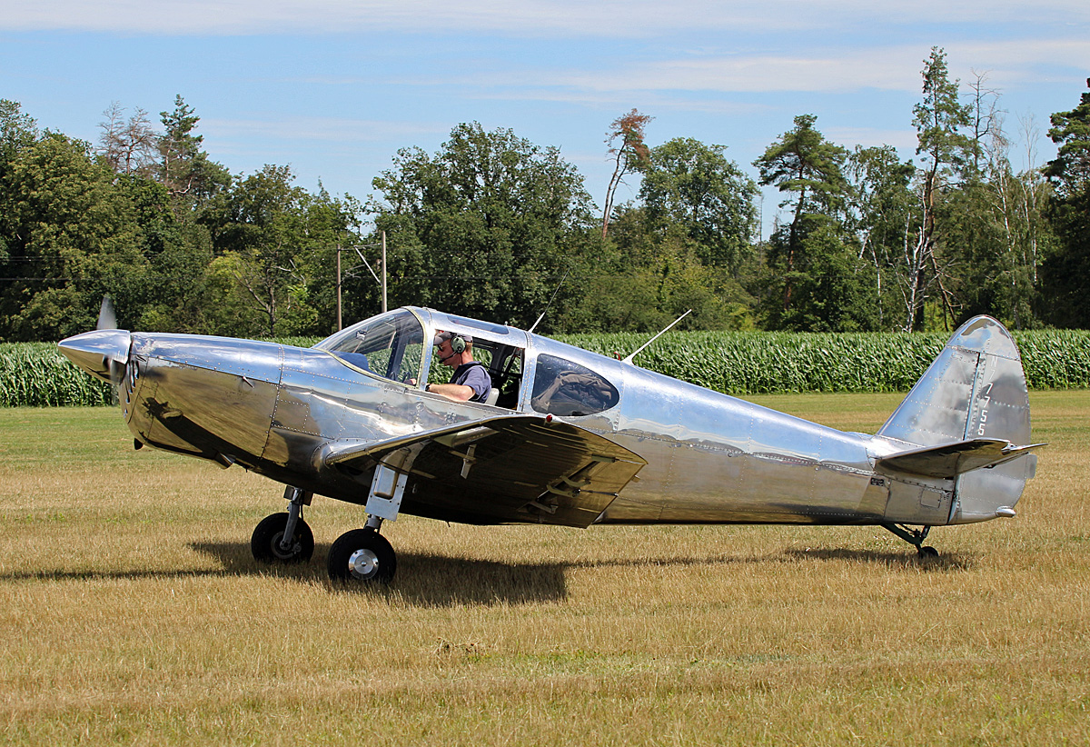 Private Temco Globe GC1B Swift, N77755, Flugplatz Bienenfarm, 06.07.2024